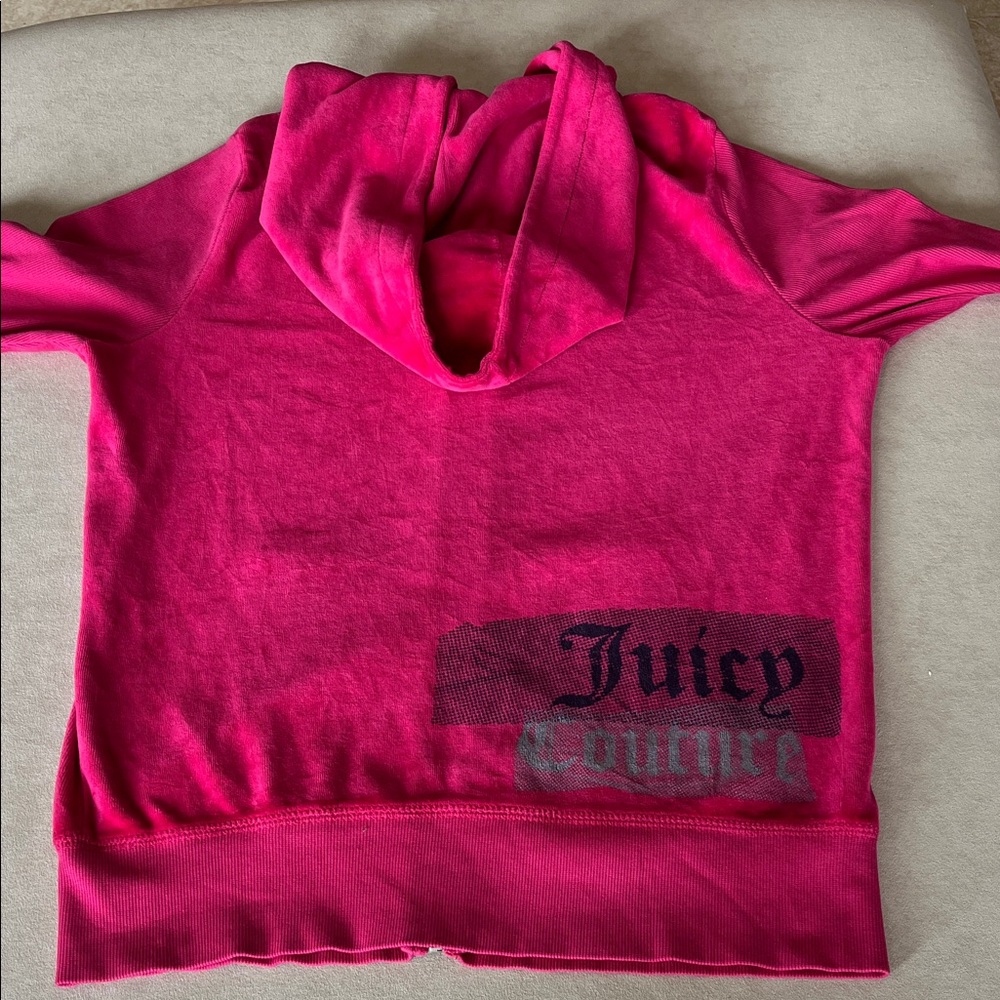 Juicy Couture Fuchsia Zip-Up Hoodie - Picture 4 of 5